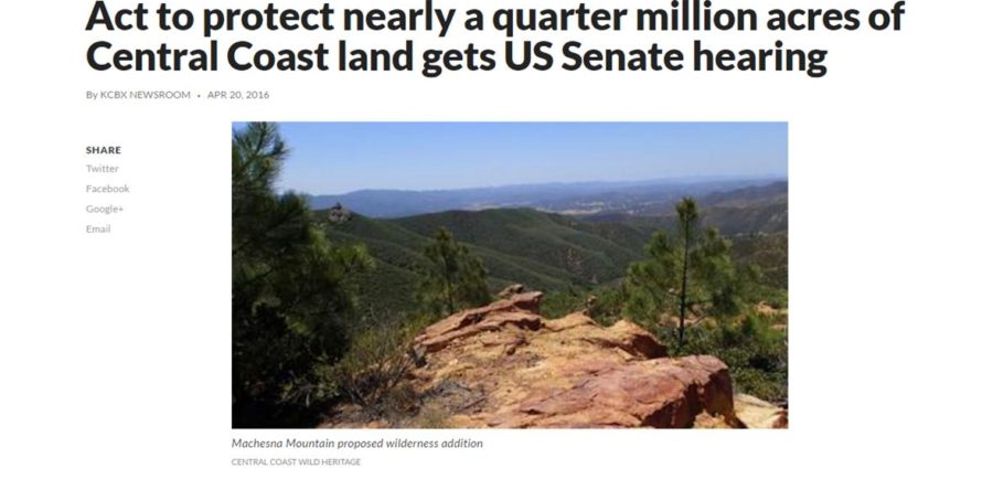Act to protect nearly a quarter million acres of Central Coast land gets US Senate hearing